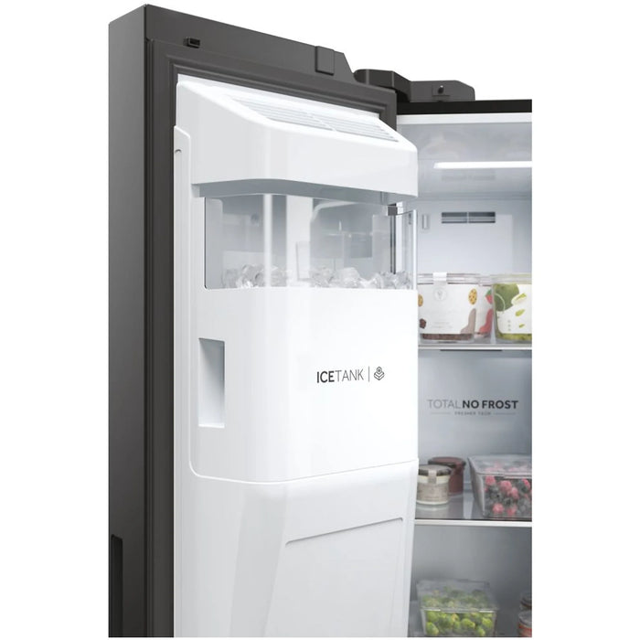 Frigorifero HAIER HSW79F18DIPT side-by-side 601L Classe D Nero Opaco