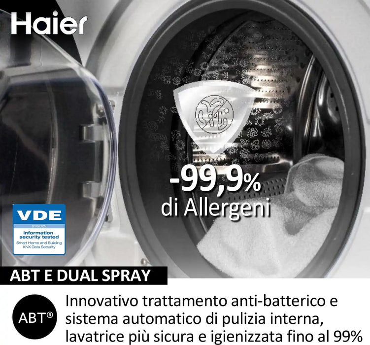 Lavatrice Haier HW80-BP14929A-S  SLIM 44CM - 8kg - Classe A