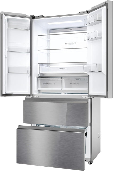 HAIER HFR7819ENGC Frigorifero side-by-side Libera installazione 504L Classe E Acciaio inossidabile