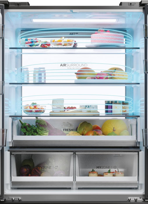 HAIER HFR7819ENGC Frigorifero side-by-side Libera installazione 504L Classe E Acciaio inossidabile