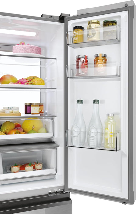 HAIER HFR7819ENGC Frigorifero side-by-side Libera installazione 504L Classe E Acciaio inossidabile