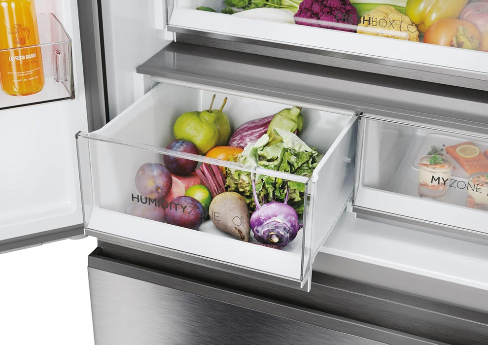 HAIER HFR7819ENGC Frigorifero side-by-side Libera installazione 504L Classe E Acciaio inossidabile